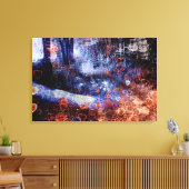 Harten op de weg Stretched Canvas Print (Insitu (Woonkamer))