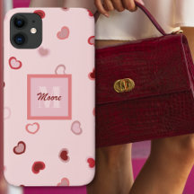 Harten op pastel roze in roze tot rood ombre