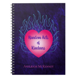 Harten op vuur Willekeurige daden van vriendelijkh Notitieboek