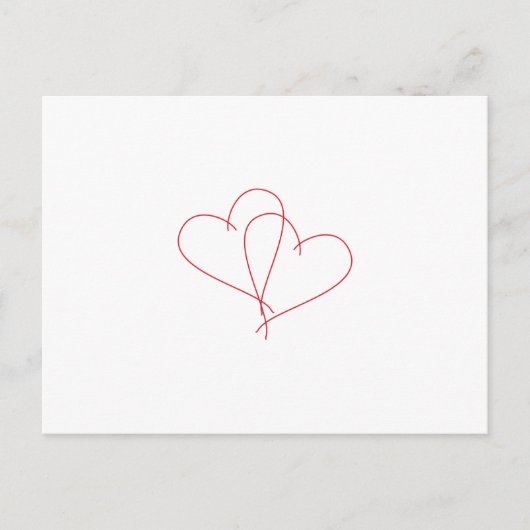 Harten open briefkaart (Voorkant)