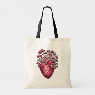 Harten Paddenstoelen Tote Bag