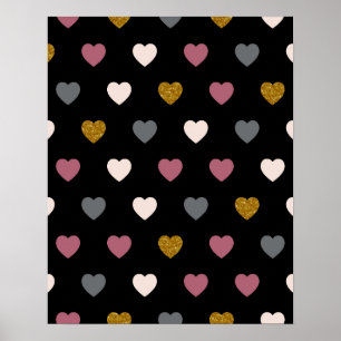 Harten Patroon 30 Poster