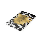 Harten Pattern en Golden Folie Badmat (Gekanteld)