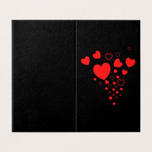 Harten Platonische Valentijn Notecard 25pk Kaart (Buitenkant ongevouwen)