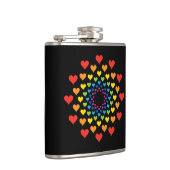 Harten rond harten heupfles (Rechts)