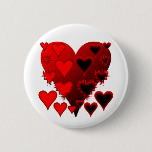 Harten Ronde Button 5,7 Cm