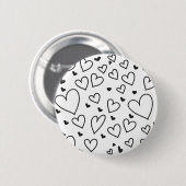 Harten Ronde Button 5,7 Cm (Voorkant /achterkant)