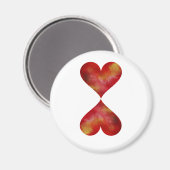 Harten Ronde magneet (Voorkant / Achterkant)