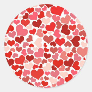 Harten Ronde Sticker