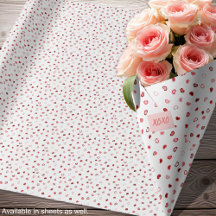 Harten - Rood en Roze Ombre op Wit-Rollen
