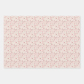 Harten - Roze rode ombre op wit cement Inpakpapier Vel (Voorkant)