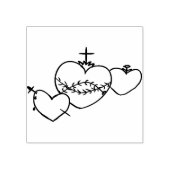 Harten Rozenkrans Logo Stamp Rubberstempel (Afrduk)