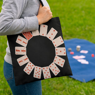 Harten Speelkaarten Cirkel Draagtas