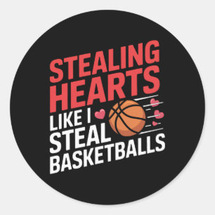 Harten stelen zoals ik Sket Valentine Boys steel Ronde Sticker