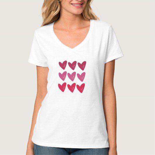 Harten T-shirt (Voorkant)