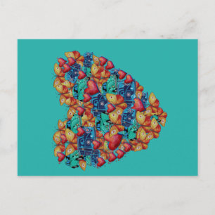 Harten tekenen Briefkaart, Valentijn Heart Art Feestdagenkaart
