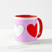 Harten Valentijnsdag Rood Roze Wit 4Patty Mok (Voorkant rechts)