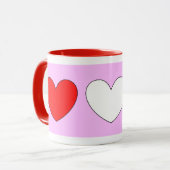 Harten Valentijnsdag Rood Roze Wit 4Patty Mok (Voorkant links)