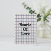 harten van de liefde briefkaart (Staand voorkant)