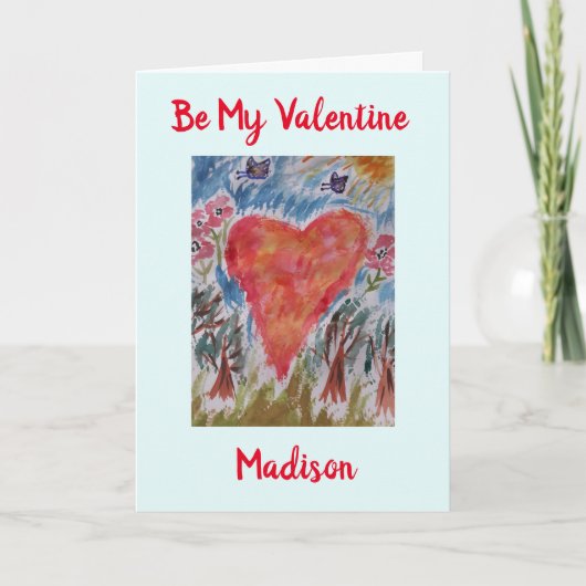 Harten van de Planet Valentijn Card Kaart (Voorkant)