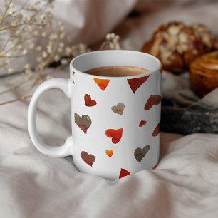 harten van de Valentijnsdag - retro Koffiemok