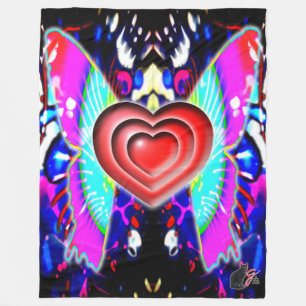 Harten van Glys Fleece Blanket Deken