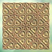 Harten van goud raamsticker (Vel 3)