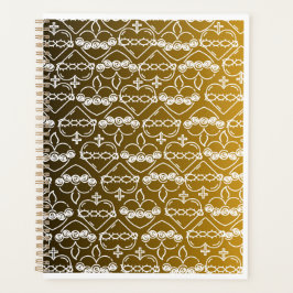 Harten van Jezus en Maria Zwart en Goud Patroon Planner