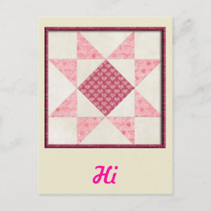 Harten van liefdesquilt briefkaart