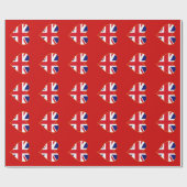 Harten van Union Jack Cadeaupapier (Vlak)