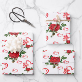 Harten Vlinders en bloemen Inpakpapier Vel