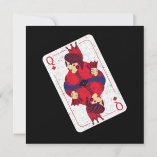 Harten Vrouw Speelkaarten Casino Poker Spel Cadeau Kaart