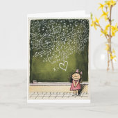 Harten & Wiskunde Kaart (Gele Bloem)