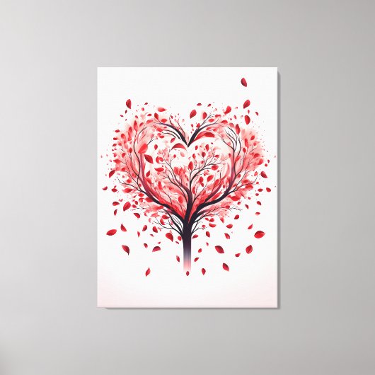 Hartenboom Canvas Afdruk (Voorkant)