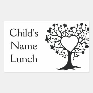 Hartenboom Rechthoekige Sticker