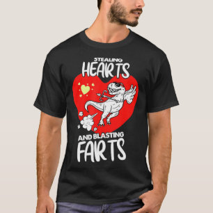 Hartendieven en scheetbomment Quote Kinderen Manne T-shirt