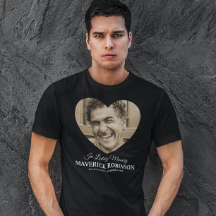 Hartenfoto Herinnering Gedenkteken T-shirt