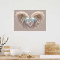 *~*~ Hartengel Vleugels AP78 Flash Opal Poster