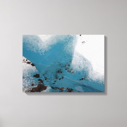 Hartengevulde gletsjer canvas afdruk (Voorkant)