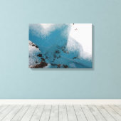 Hartengevulde gletsjer canvas afdruk (Insitu (Houten vloer))
