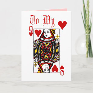 Hartenkaartkoningin Feestdagen Kaart
