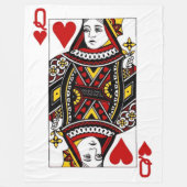Hartenkoningin Fleece Deken (Voorkant)
