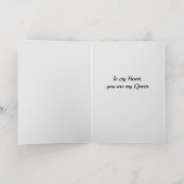 Hartenkoningin Folie Wenskaart (Binnenlaag)