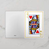 Hartenkoningin Folie Wenskaart (Buiten Laag)