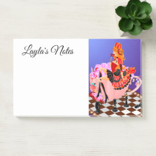 Hartenkoningin in theekopje Wonderland Post-it® Notes
