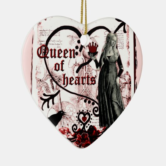 Hartenkoningin Keramisch Ornament (Rechts)