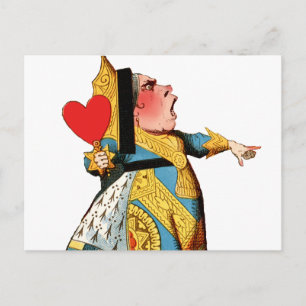Hartenkoningin Klassieke Alice in Wonderland Briefkaart