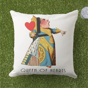 Hartenkoningin Klassieke Alice in Wonderland Buitenkussen