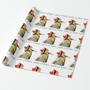 Hartenkoningin Klassieke Alice in Wonderland Cadeaupapier