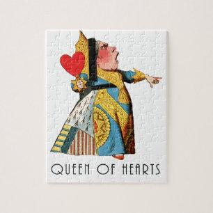 Hartenkoningin Klassieke Alice in Wonderland Legpuzzel